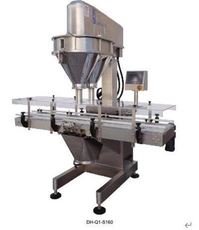 Avtomatski polžni polnilnik z dvojno glavo za hitro polnjenje s prahom